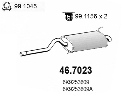 Rear Muffler (46.7023)