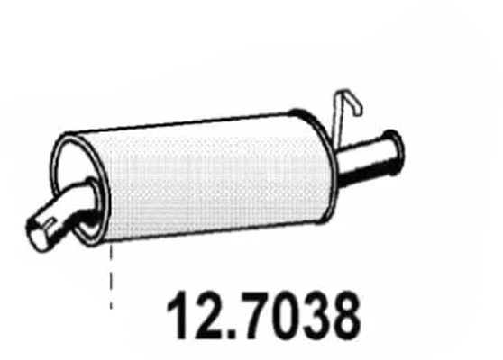 Rear Muffler (12.7038)