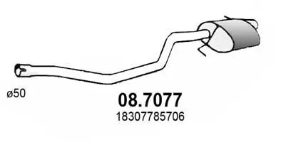 Rear Muffler (08.7077)