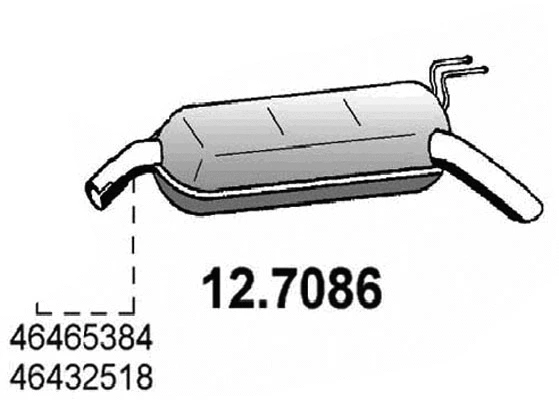 Rear Muffler (12.7086)