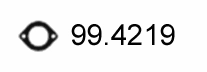 Gasket, exhaust pipe (99.4219)