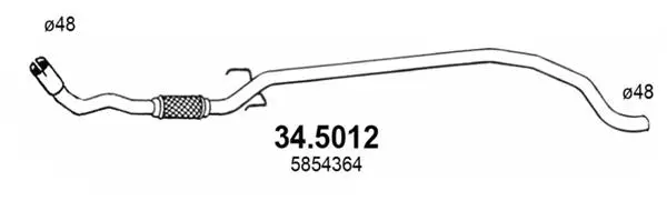 Exhaust Pipe (34.5012)