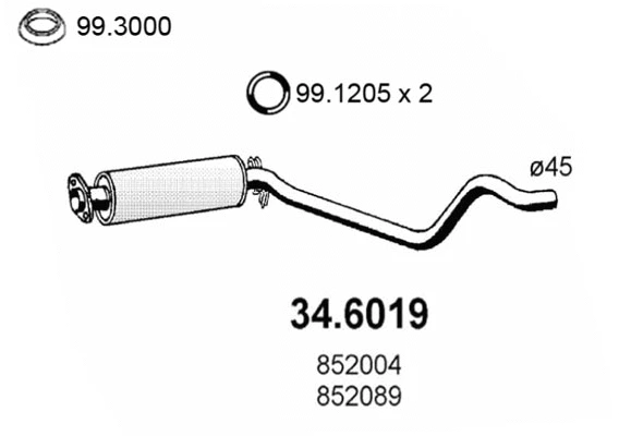 Centre Muffler (34.6019)