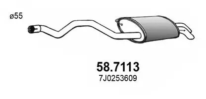 Rear Muffler (58.7113)