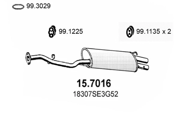 Rear Muffler (15.7016)