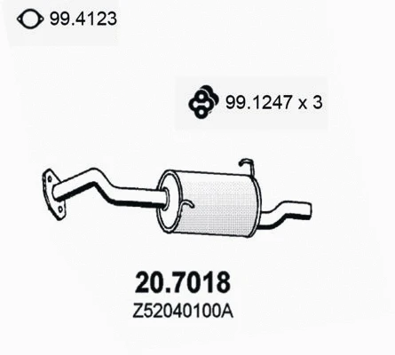 Rear Muffler (20.7018)