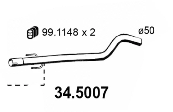 Exhaust Pipe (34.5007)