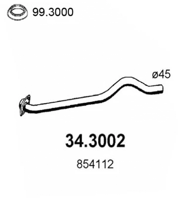 Exhaust Pipe (34.3002)