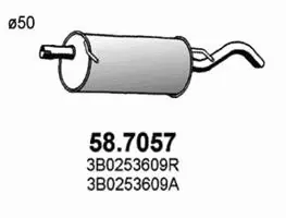 Rear Muffler (58.7057)