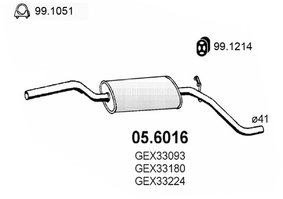 Centre Muffler (05.6016)