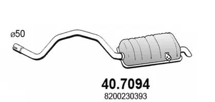 Rear Muffler (40.7094)