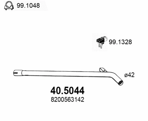 Exhaust Pipe (40.5044)