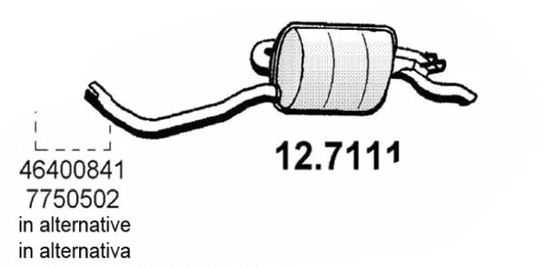 Rear Muffler (12.7111)