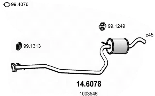 Centre Muffler (14.6078)