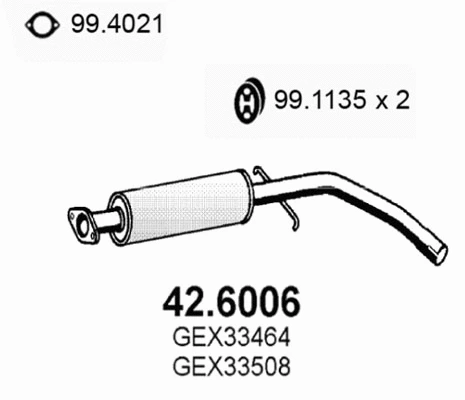 Centre Muffler (42.6006)