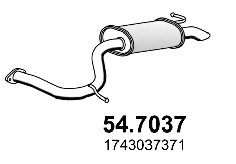 Rear Muffler (54.7037)