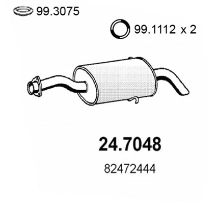 Rear Muffler (24.7048)