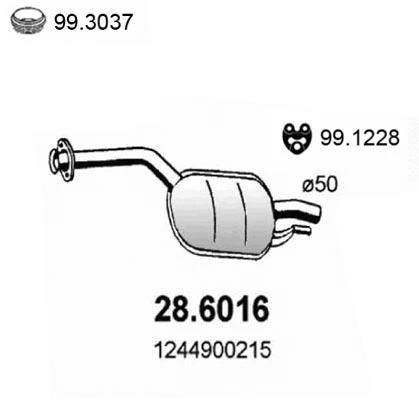 Centre Muffler (28.6016)