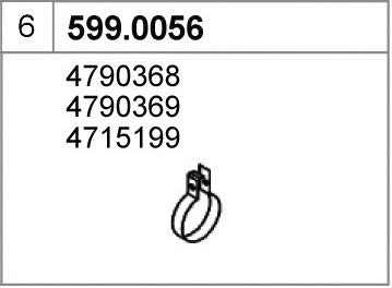 Mounting Kit, muffler (599.0056)