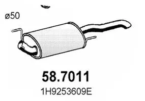 Rear Muffler (58.7011)