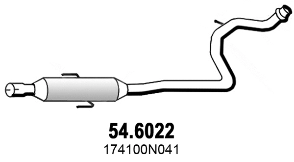 Centre Muffler (54.6022)