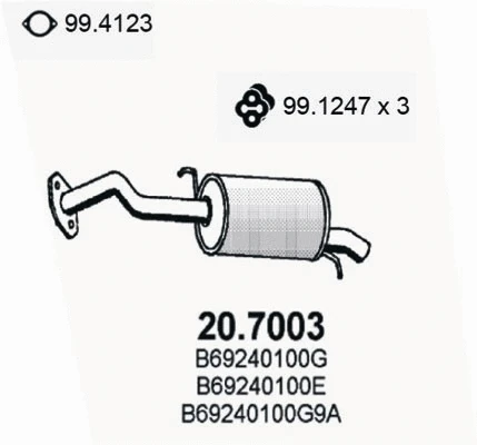 Rear Muffler (20.7003)
