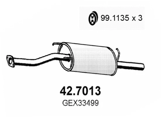 Rear Muffler (42.7013)