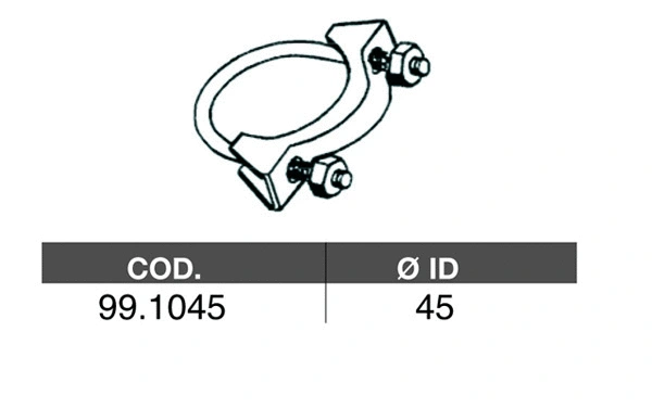 Pipe Connector, exhaust system (99.1045)