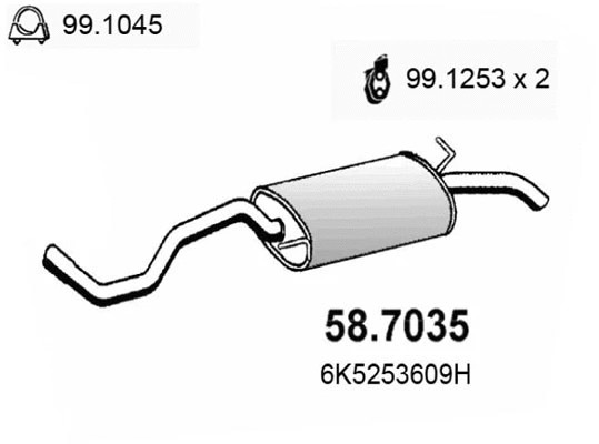 Rear Muffler (58.7035)