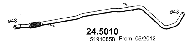 Exhaust Pipe (24.5010)