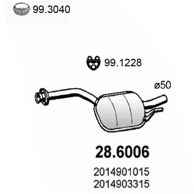 Centre Muffler (28.6006)