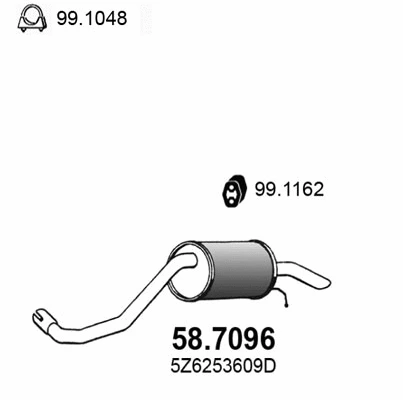 Rear Muffler (58.7096)
