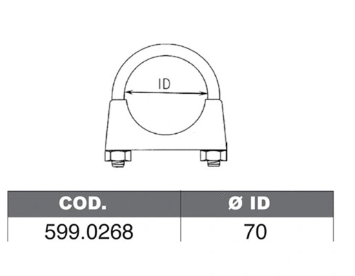 Mounting Kit, muffler (599.0268)