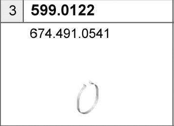 Mounting Kit, muffler (599.0122)