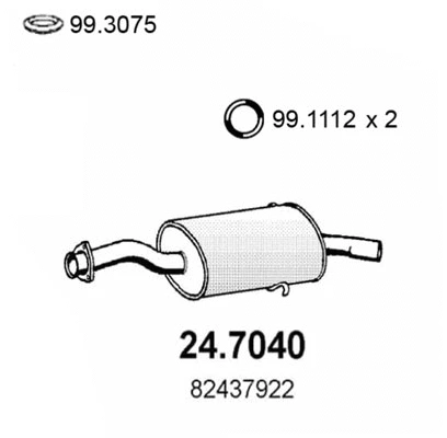 Rear Muffler (24.7040)