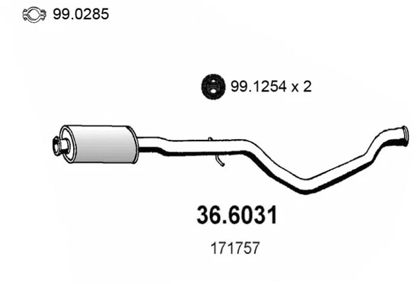 Centre Muffler (36.6031)