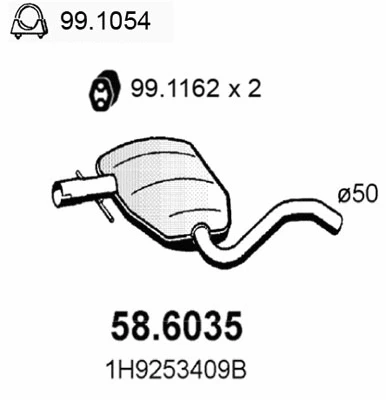 Centre Muffler (58.6035)