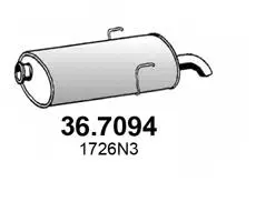 Rear Muffler (36.7094)