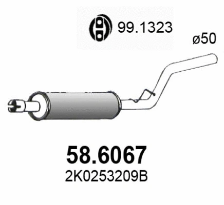 Centre Muffler (58.6067)