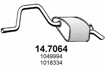 Rear Muffler (14.7064)