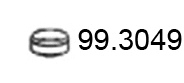 Seal Ring, exhaust pipe (99.3049)