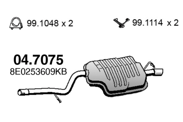 Rear Muffler (04.7075)