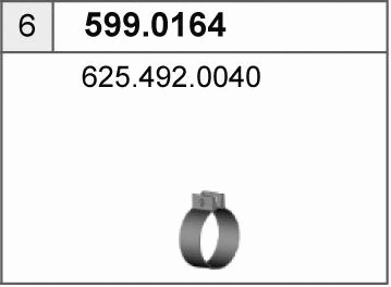 Mounting Kit, muffler (599.0164)