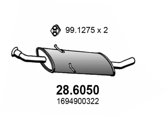 Centre Muffler (28.6050)