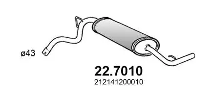 Rear Muffler (22.7010)