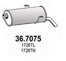Rear Muffler (36.7075)
