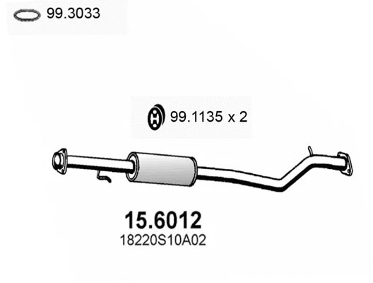 Centre Muffler (15.6012)