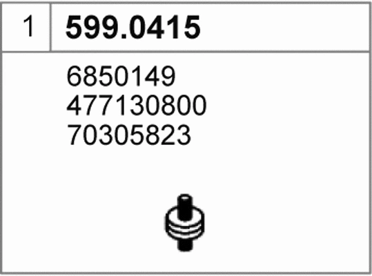 Mounting Kit, muffler (599.0415)