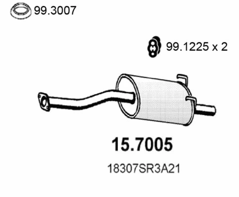 Rear Muffler (15.7005)