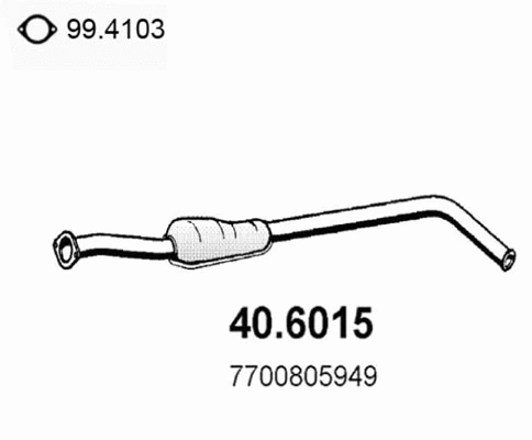 Centre Muffler (40.6015)